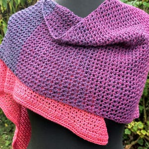 Falcate Shawl, shawl crochet pattern, pdf pattern, shoulder wrap, large scarf, lacy crochet scarf, crochet wrap, ruana wrap, crochet pattern