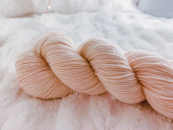 Pastel Pride - Peach // HANDDYED YARN // choice of bases, dyed to order, sock, sparkle sock, luxury 4 ply, luxury DK, chunky
