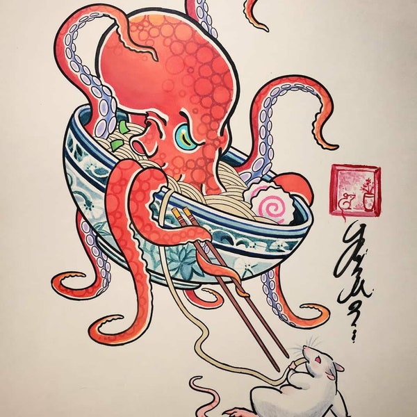 Octopus x Ramen 11x8.5