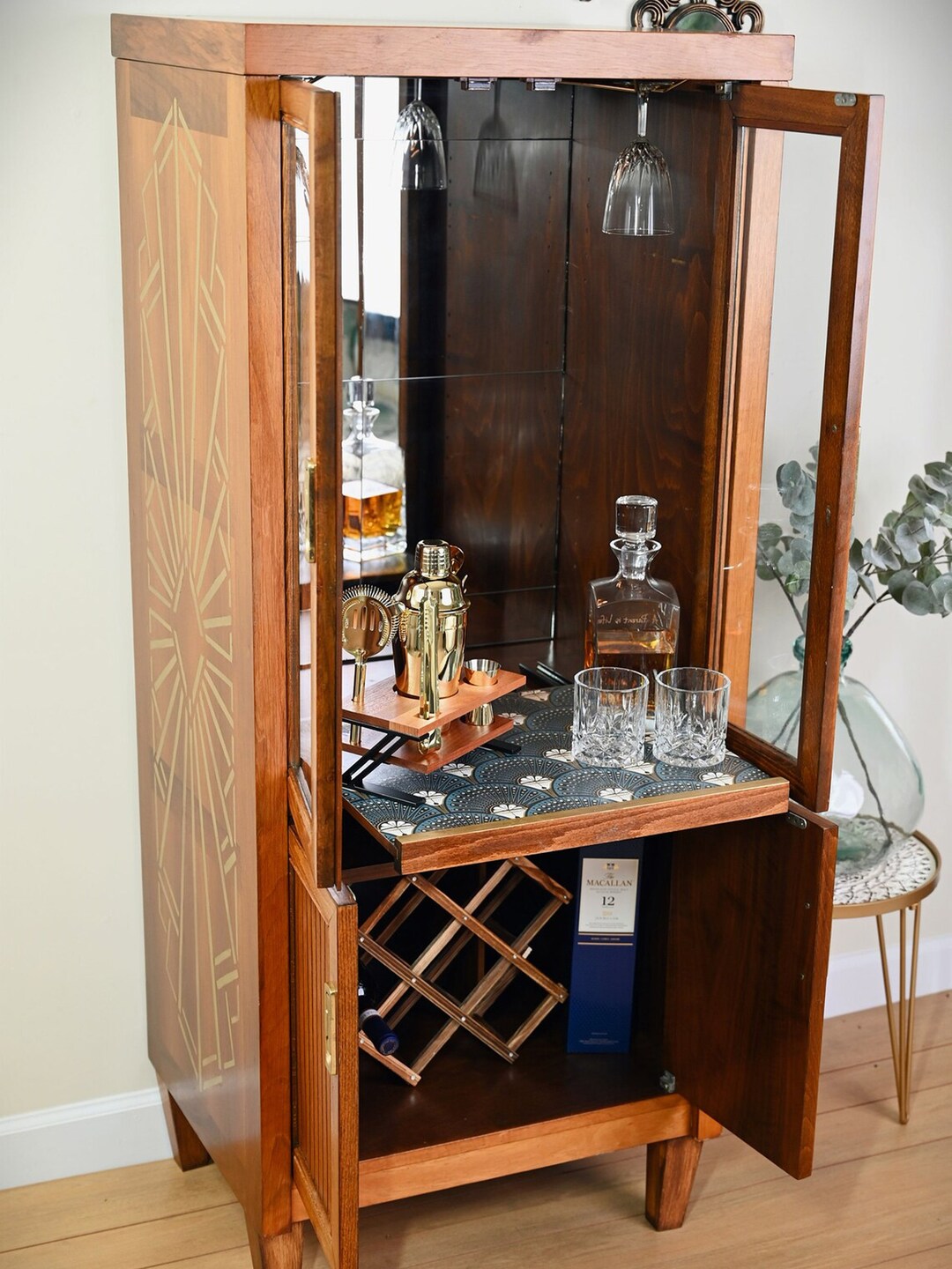 1920s Art Deco Style Retro Cocktail / Bar Antique Etsy