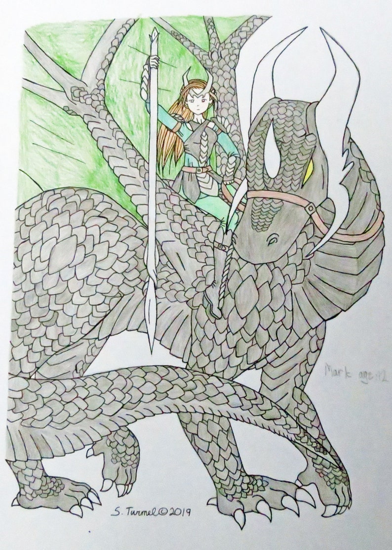 Medieval Fantasy Coloring Book - Etsy