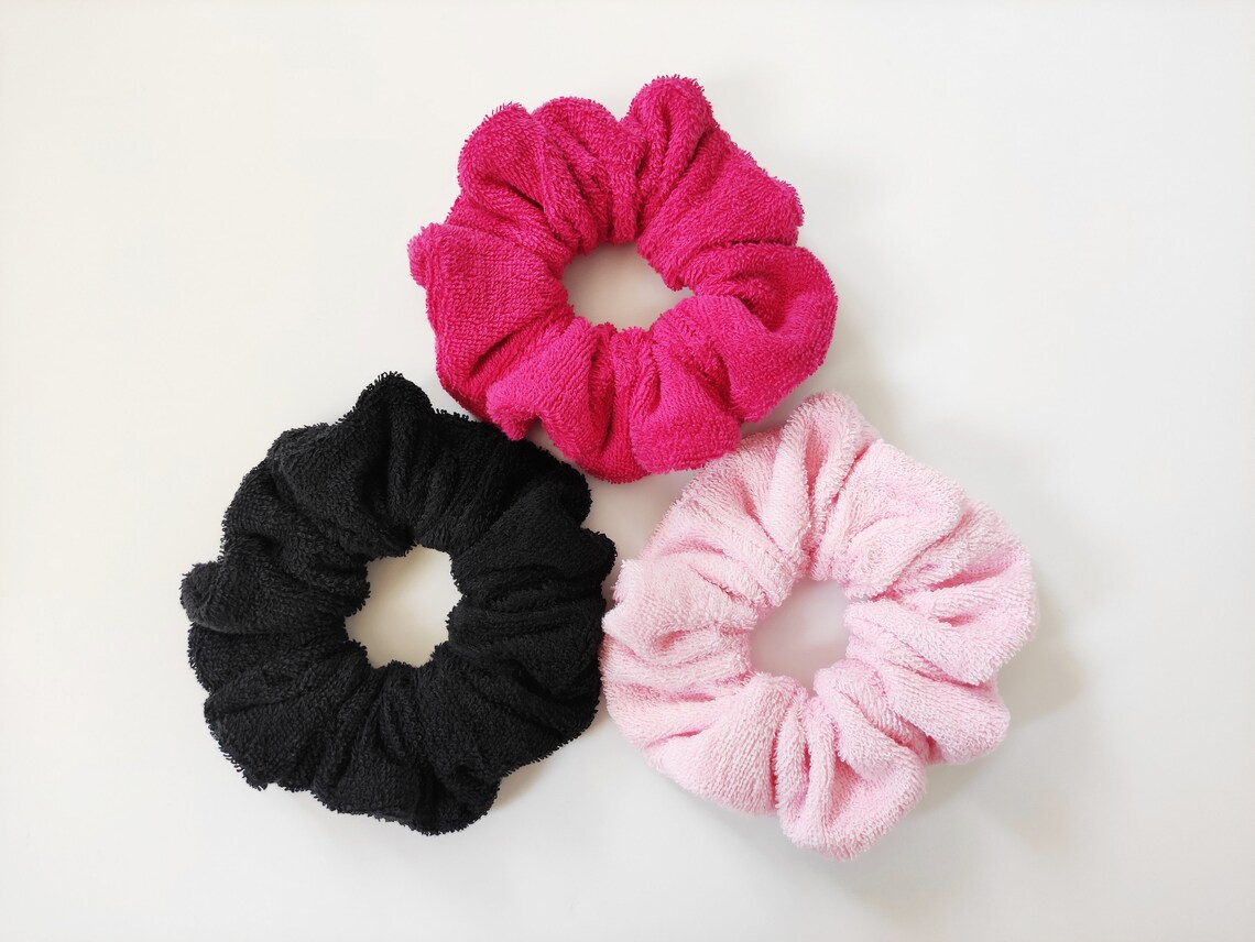 Oversized towel scrunchie for wet hair soft large cotton Etsy