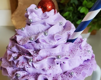 Sugar Plum Fairy  Faux Whipped Cream Mug Topper. Rae Dunn. Holidays. Fake Whipped Cream Mug/Candle Topper.