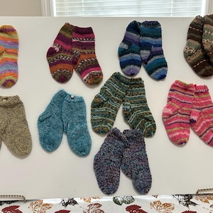 Hand knitted socks for toddlers
