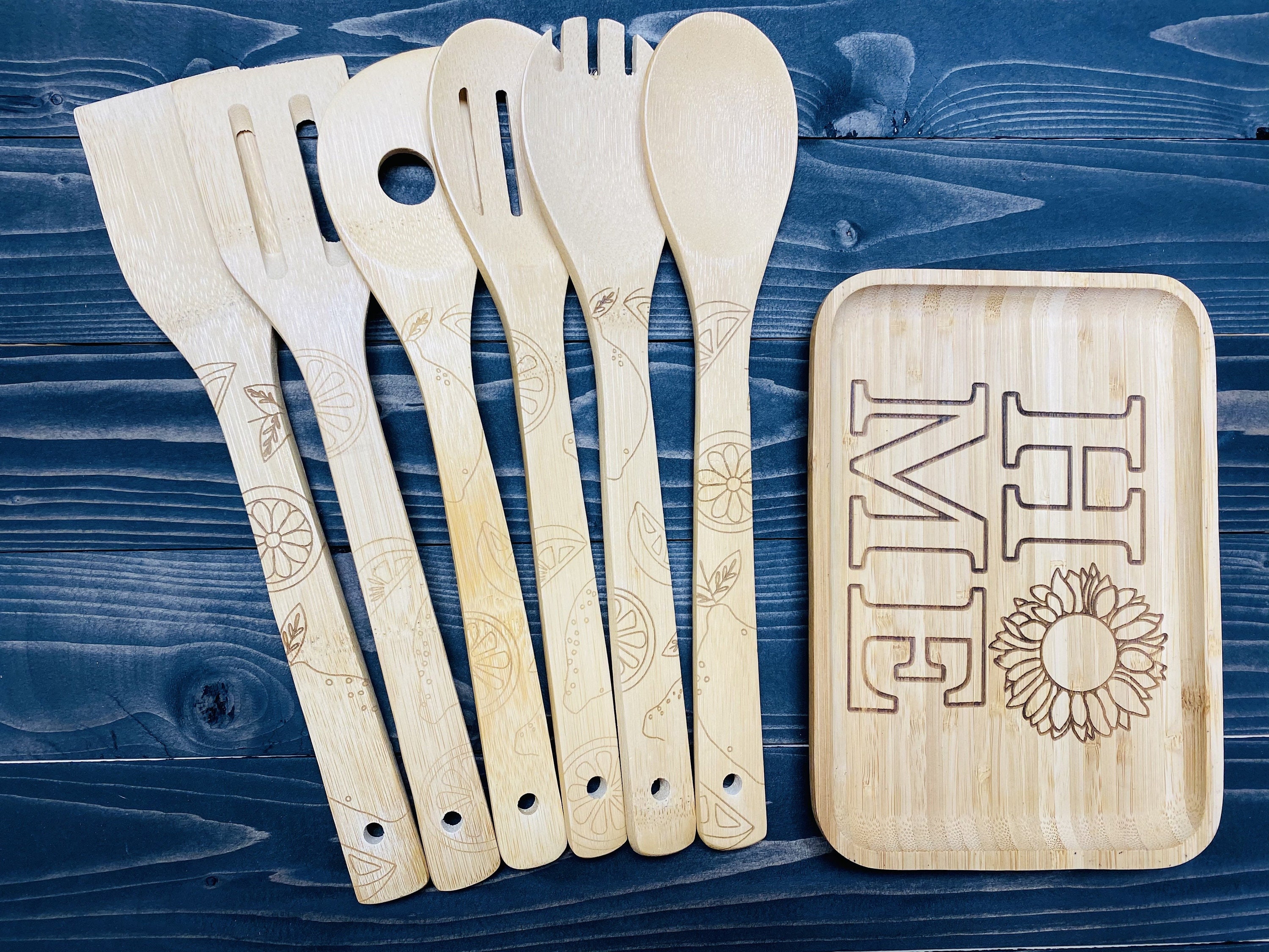 Kitchen Spoons Trays For Decor Etsy