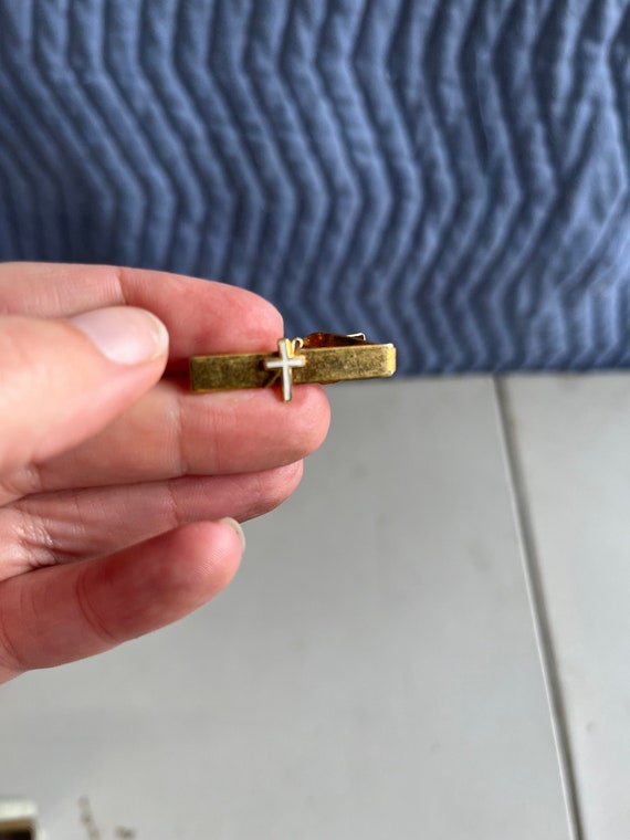 Tie Clip Vintage Masonic Cross With Shepards Crook Tie Clip - Main Image