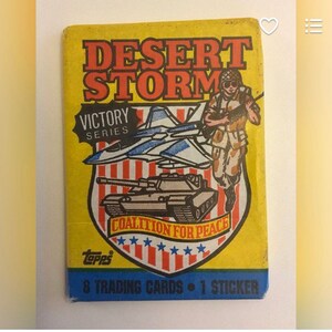 Vintage Desert Storm Victory Series Coalition For Peace Trading Cards by Topps