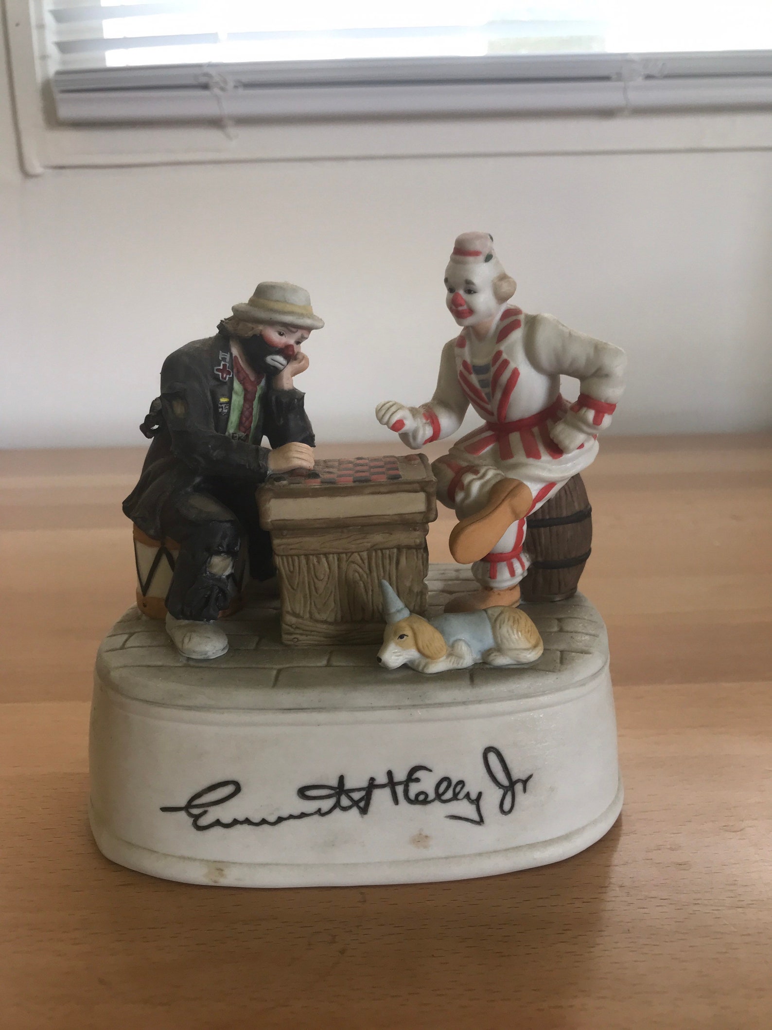 Vintage Music Box Company Emmett Kelly Clown Playing Etsy