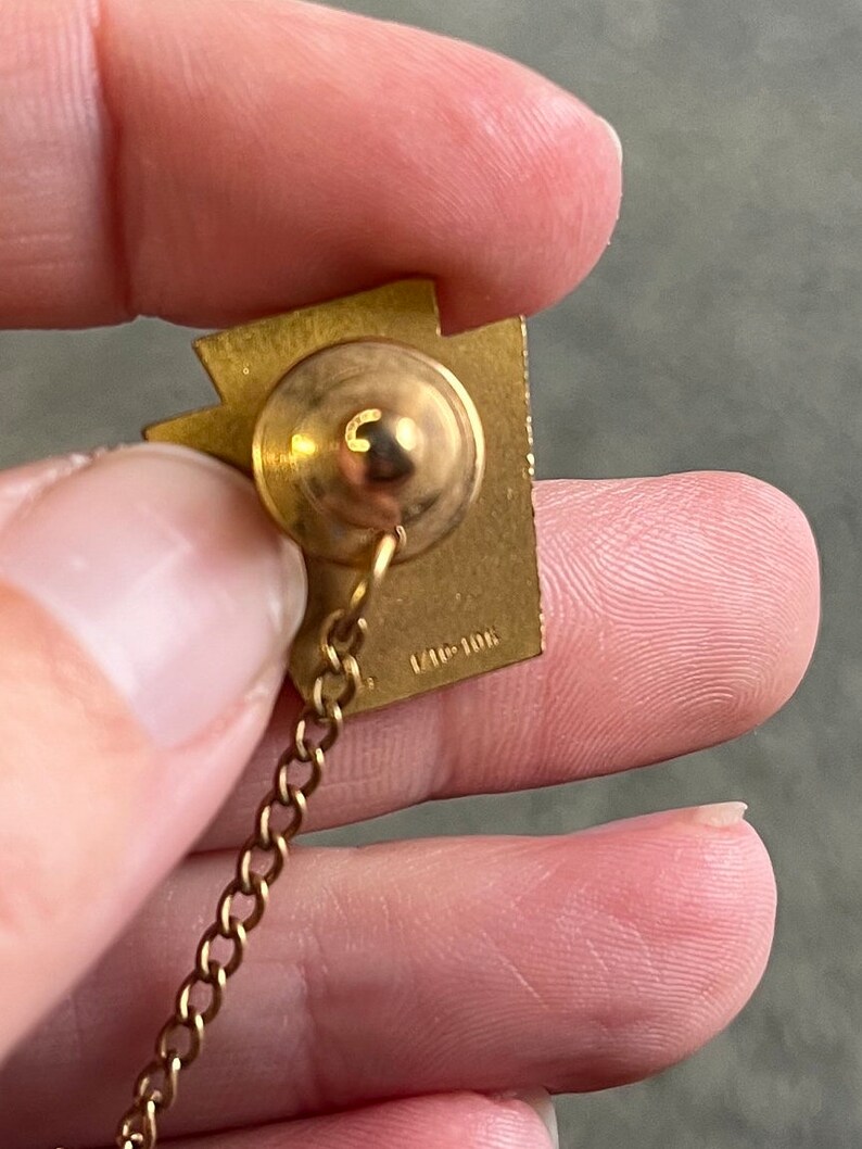 Lapel Pin 10k Gold 19661967 Masonic Screw Back Lapel Pin/tie Tack 3/4