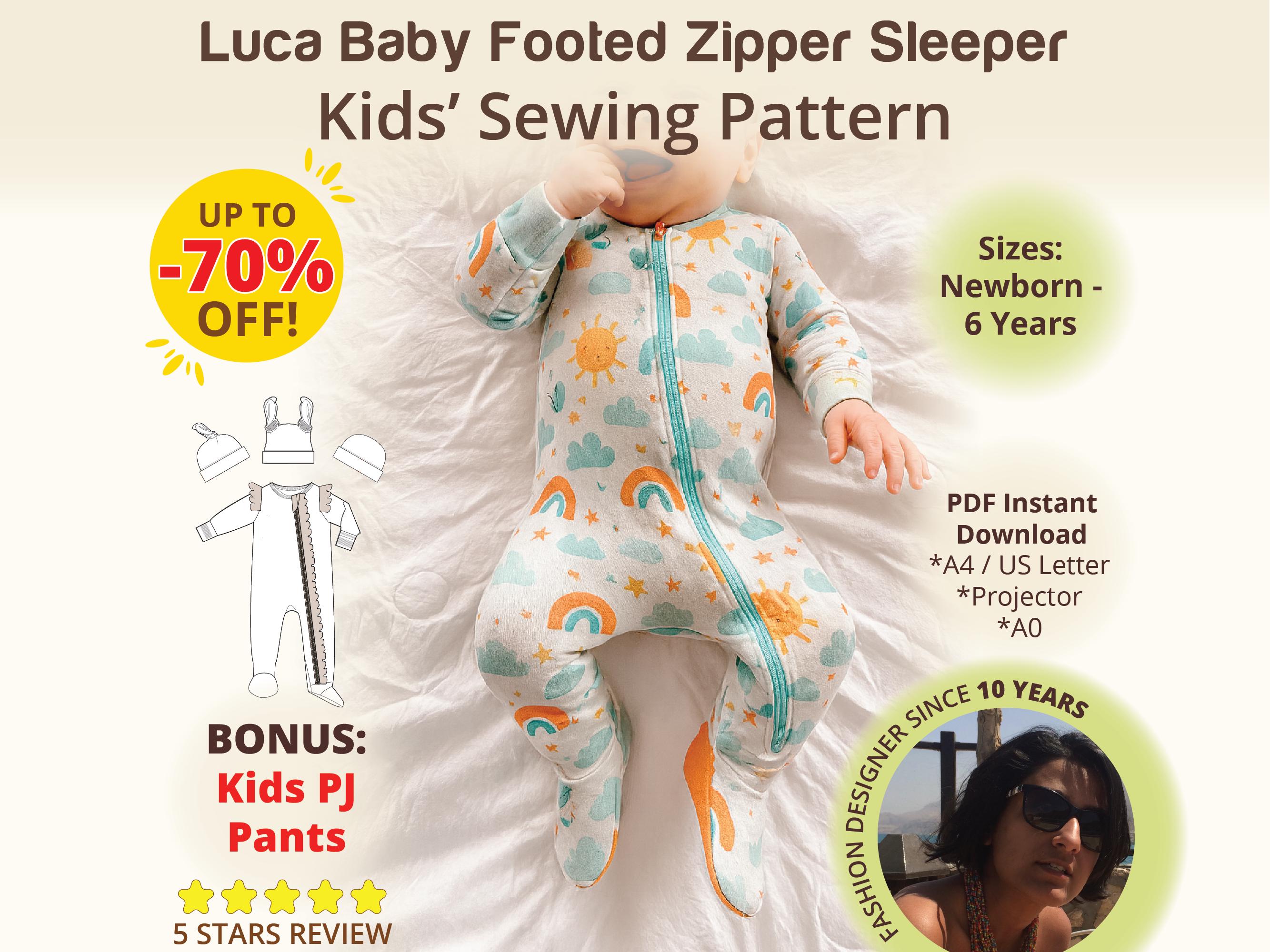 Zipadee Zip Pattern Fleece Zipadee-Zip Swaddle Medium