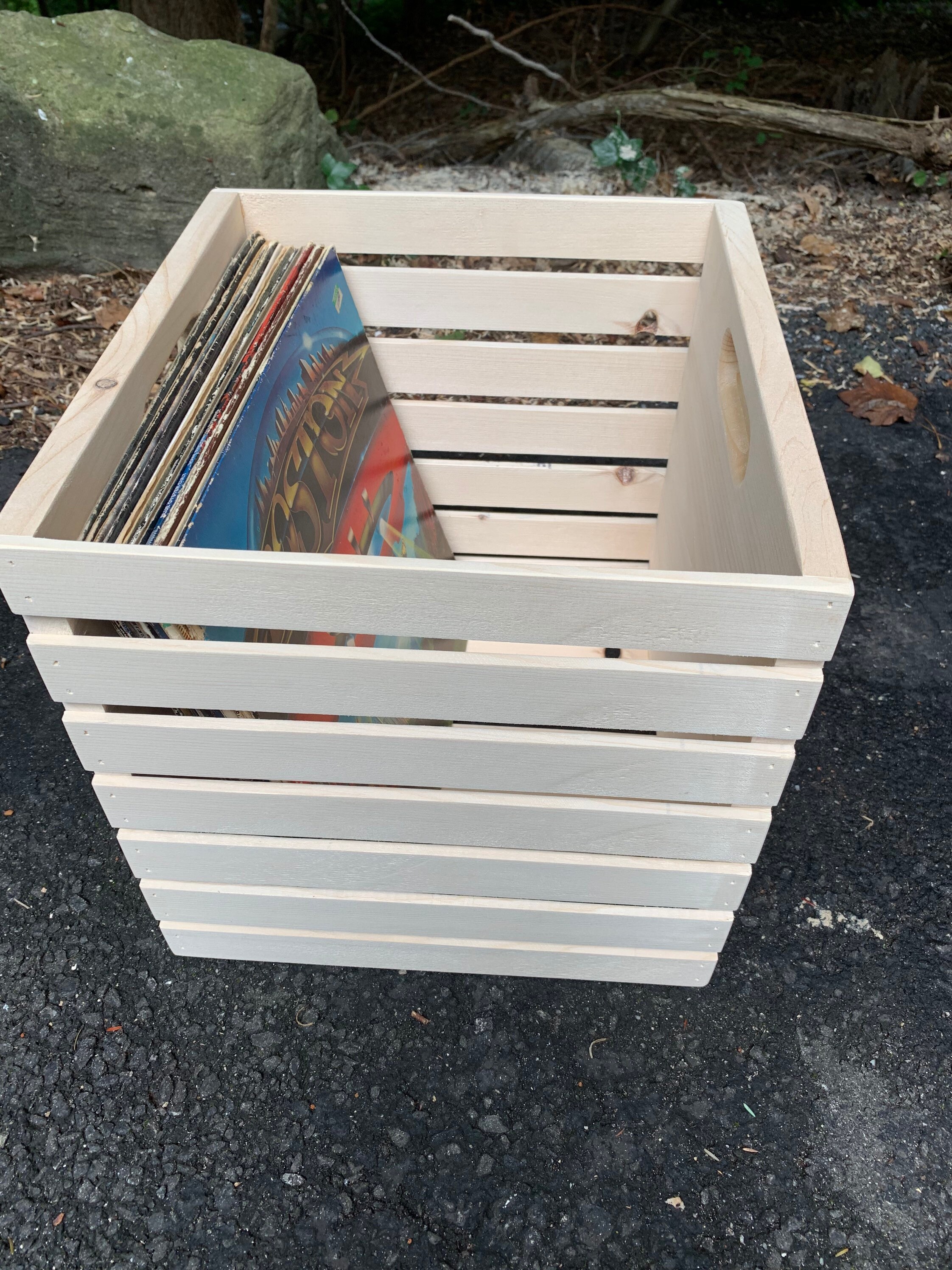 13 x 13 Cube Crate Wooden Storage Crate Etsy