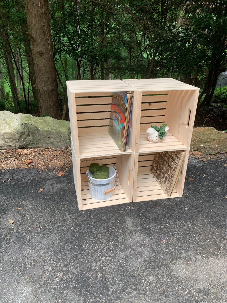 13 x 13 Cube Crate Wooden Storage Crate Etsy