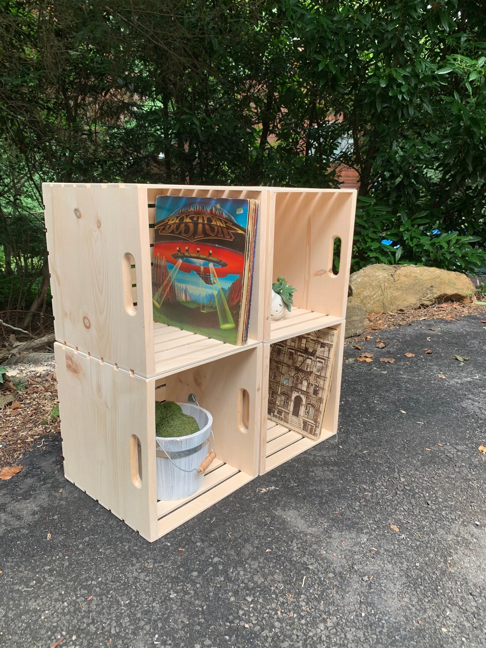 13 x 13 Cube Crate Wooden Storage Crate Etsy