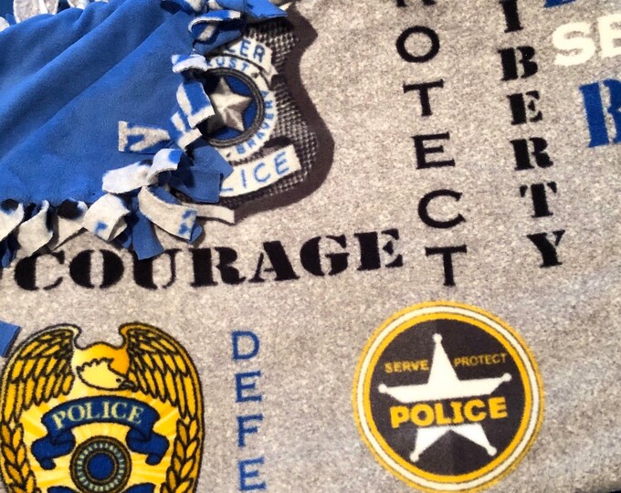 Police Fleece Blanket