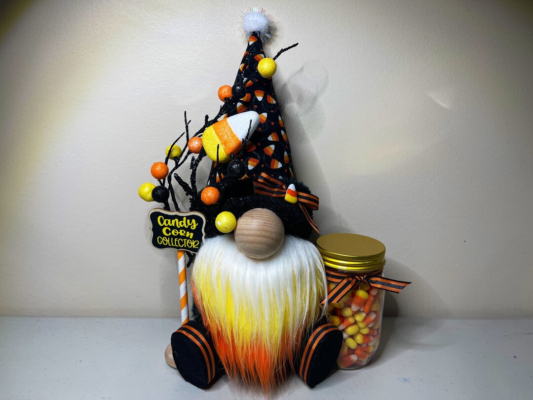 Candy Corn Collector Gnome Etsy