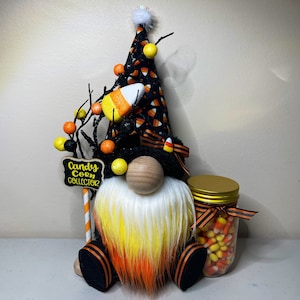 Candy Corn Collector Gnome