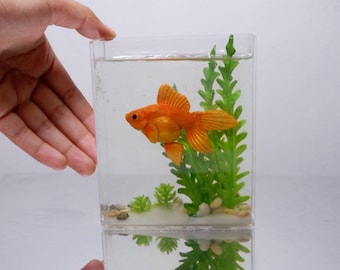 ミニチュア金魚水槽 ドールハウスミニチュア ドールハウス水槽 ドール