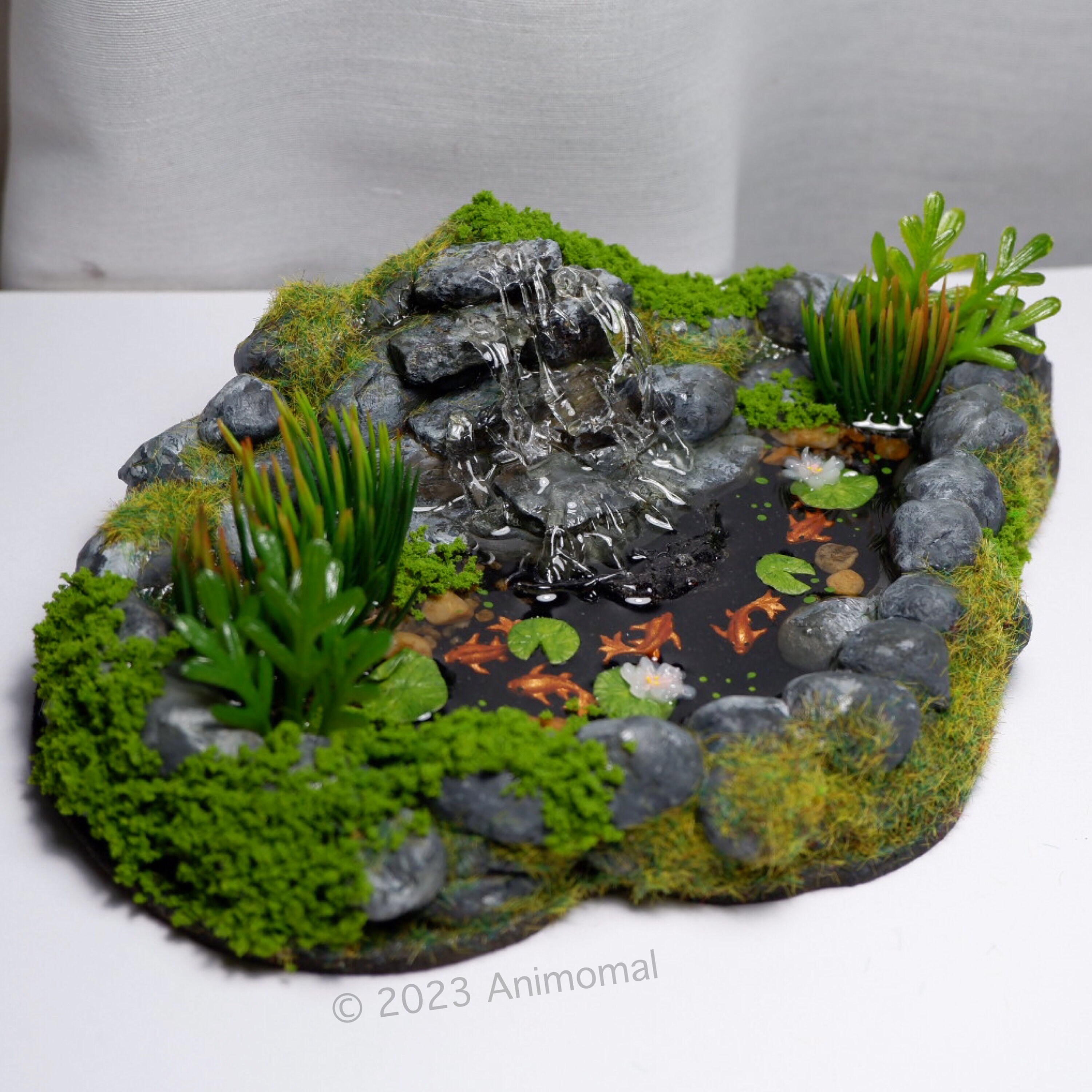 Miniature Fish Pond With Fountain 