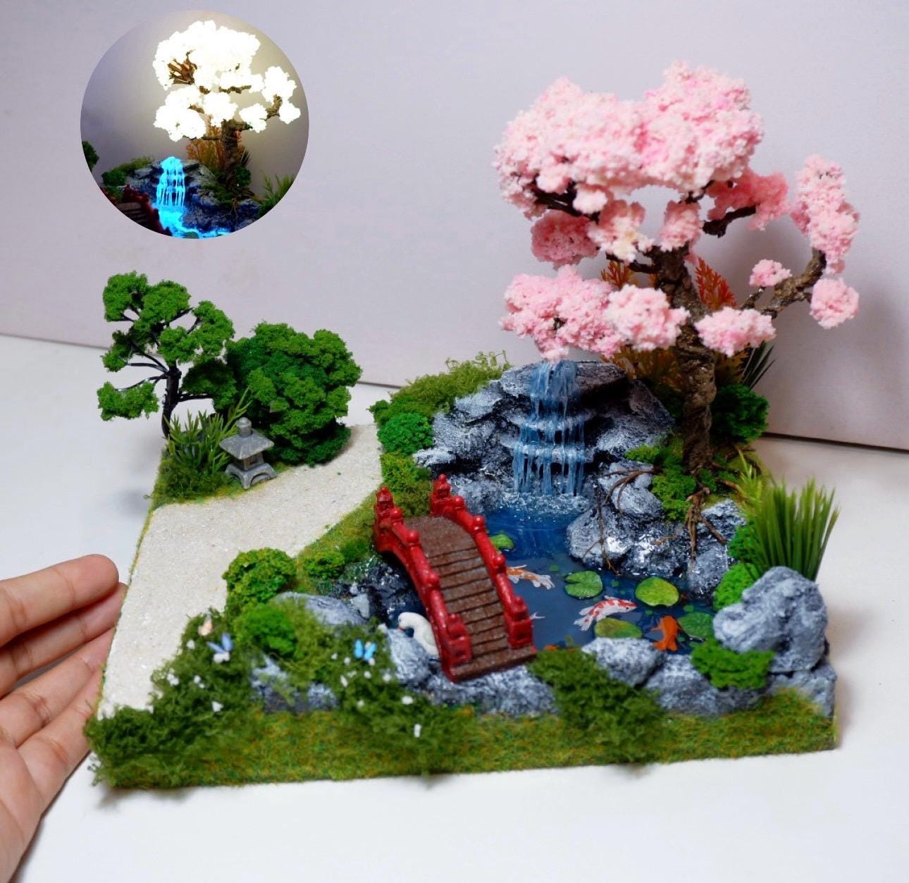 Miniature Japanese Garden Diorama - Etsy