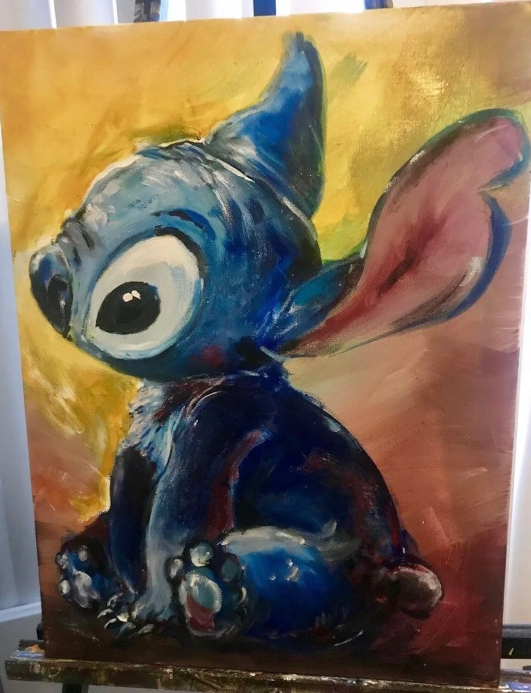 Stitch Disney Original Art Acrylic Paintings on Canvas 18 X 24 Etsy