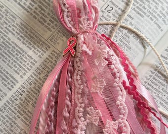 BIBLE TASSEL BOOKMARK, Pink Bible Bookmark, Christian Books, Christian Book Accessories, Book Tassels, Faith Based Gift Breast Cancer Aware