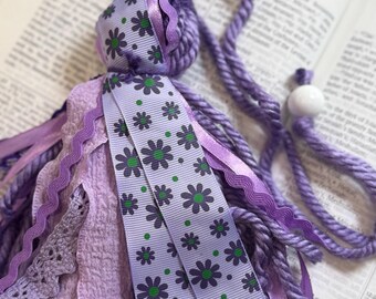 BIBLE TASSEL BOOKMARK, Purple Bible Bookmark, Christian Books, Christian Book Accessories, Book Tassels, Faith Based Gift