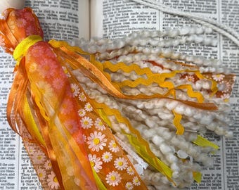 BIBLE TASSEL BOOKMARK, Orange Yellow White  Bible Bookmark, Christian Books, Christian Book Accessories, Book Tassels, Faith Based Gift