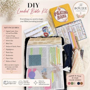DIY Loaded Bible Kit | Bible Journaling Starter | Faith Study Accessories