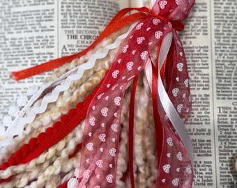 BIBLE TASSEL BOOKMARK,Red and Cream Bible Bookmark, Christian Books, Christian Book Accessories, Book Tassels, Faith Based Gift