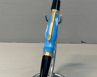 The Golden Tarheel - Wall Street II Pen made of Home-cast Acrylic