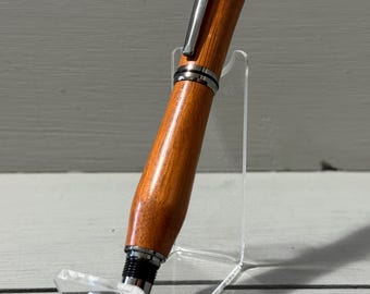 Osage Orange Navigator Rollerball - Handcrafted Pen - Black Titanium Trim