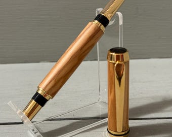 The Roman Navigator Style Rollerball - Made of Certified Roman Olive Wood