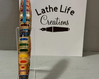 The Future's So Bright - A Cigar Style Whimsical Pen made of Colored Pencils