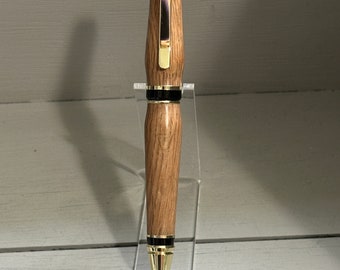 The Buffalo Trace® Gold Cigar Pen - made of Certified Kosher Buffalo Trace® Whiskey Barrel Wood