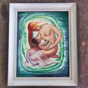 Mother and Child - Oil