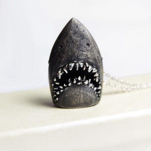 Shark Pendant | Handmade Men Jewellery, Unique Ocean Jewelry | 925 Silver Shark Tooth Necklace Charm | Gift for Sea Lovers