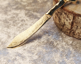 Machete - Sterling Silver & 14k Gold Fill - Handmade