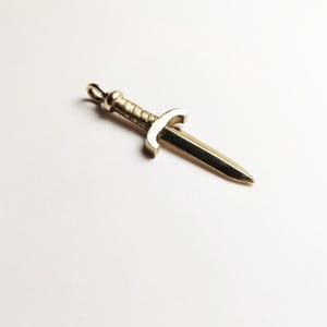 knife pendant, handmade gothic jewellery, gift for birthday, men jewellery