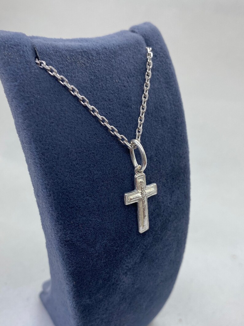 Cross Necklace Sterling Silver Crucifix Necklace