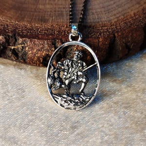 Jagd Geschenk für Männer, Jäger Anhänger, Silber 925, Entenjagd, Geburtstagsgeschenk, Geschenk für den Ehemann