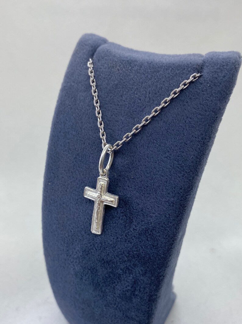 Cross Necklace Sterling Silver Crucifix Necklace