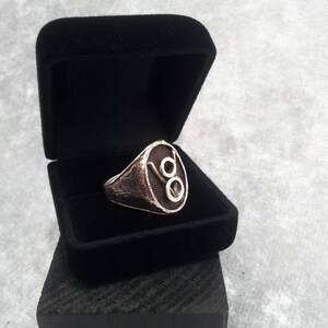 Anillo de motor: Plata maciza 925, joyería para hombre, regalo de cumpleaños