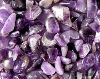 Getrommelte Chevron Amethyst, kleine Edelsteine, Wire Wrapping Kristalle, Steine für Schmuck, lose Edelsteine, Metaphysical Store, Kristalle für Fokus