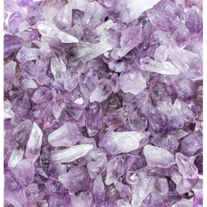 Rohe Amethyst Punkte Schüttgut, kleine Edelsteine, Geschenk für Rock Liebhaber, Wire Wrapping Zubehör, Kristalle für Anhänger, Metaphysical Shop, Ostern Stuffers
