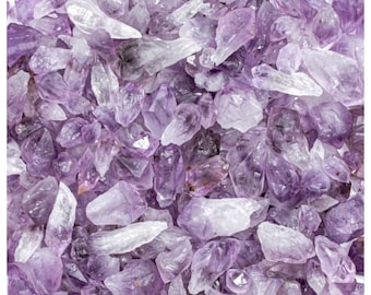 Puntas de amatista en bruto al por mayor, gemas pequeñas, regalo para amantes de las piedras, materiales para envolver alambre, cristales para colgantes, tienda metafísica, artículos para Pascua