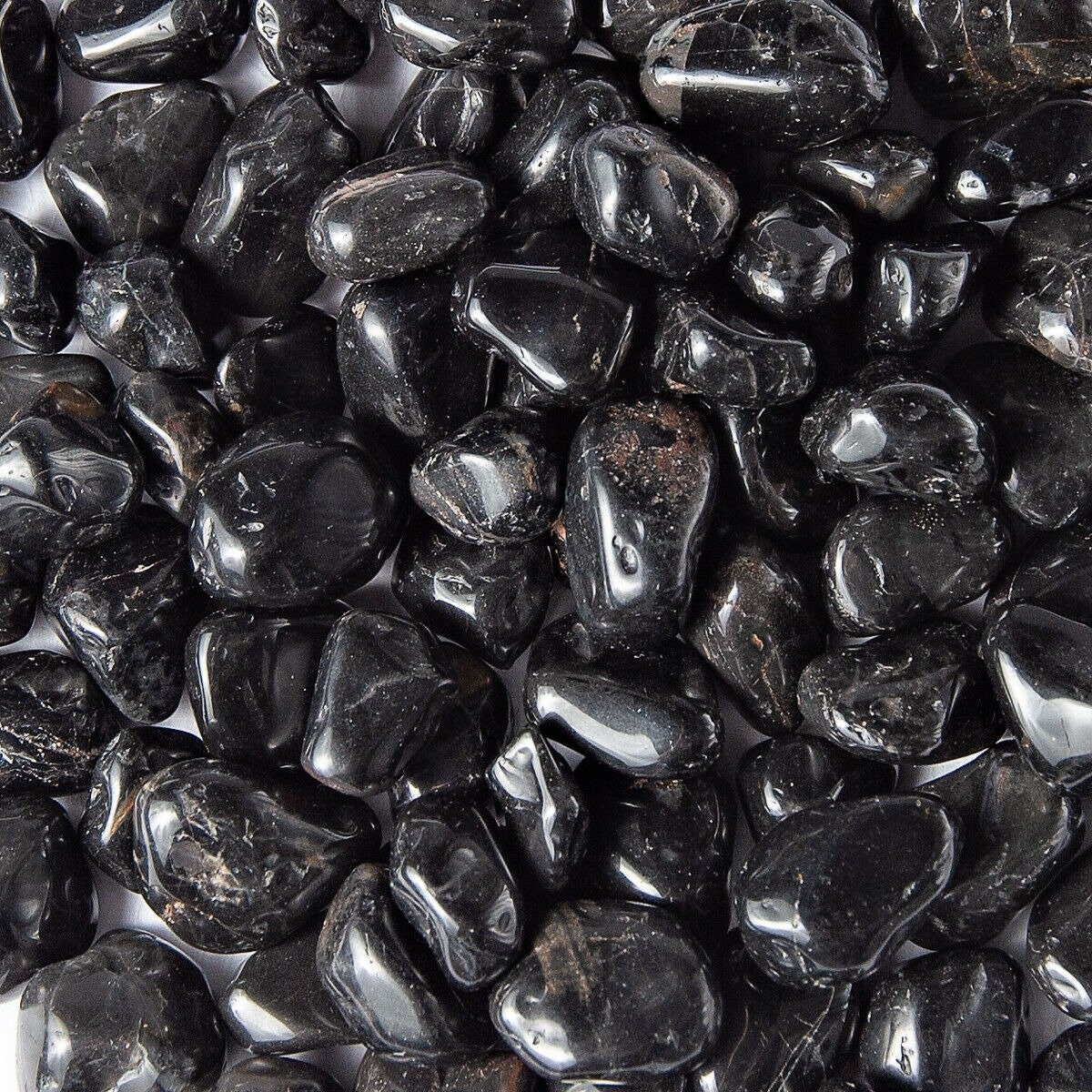 Pure Black Onyx Tumbled Stone From Tumbled Stones