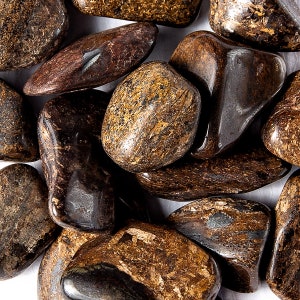 Piedra preciosa pulida y pulida de bronzita, gemas a granel, suministros para hacer joyas, cristales para envolver alambre, piedra curativa, regalo para amantes de las rocas, manualidades