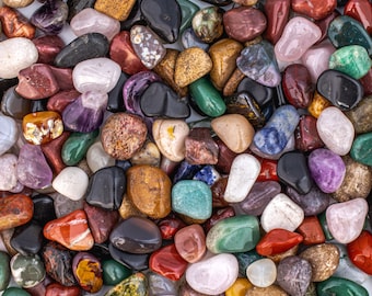Verschiedene Edelsteine, kleine getrommelte Steine, Wire Wrapping, Natursteine für Schmuck, Rockhound Geschenk, Felsen für Aquarium, Strumpf Stuffer