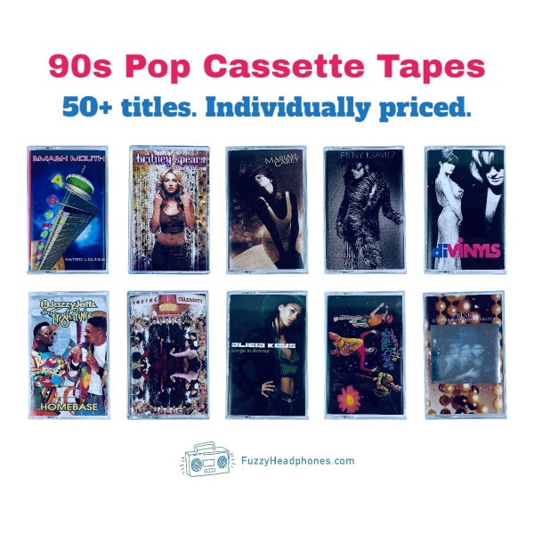 CASSETTE TAPES Pop, Rock, Alternative - Individually Priced, Build Your Collection Tested & Guaranteed