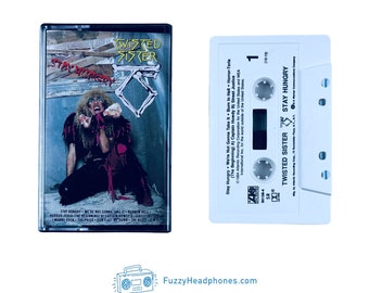 Twisted Sister Stay Hungry Cassette Tape (1984) We're Not Gonna Take It, I Wanna Rock, 80s Metal, Hard Rock - Tested & Guaranteed